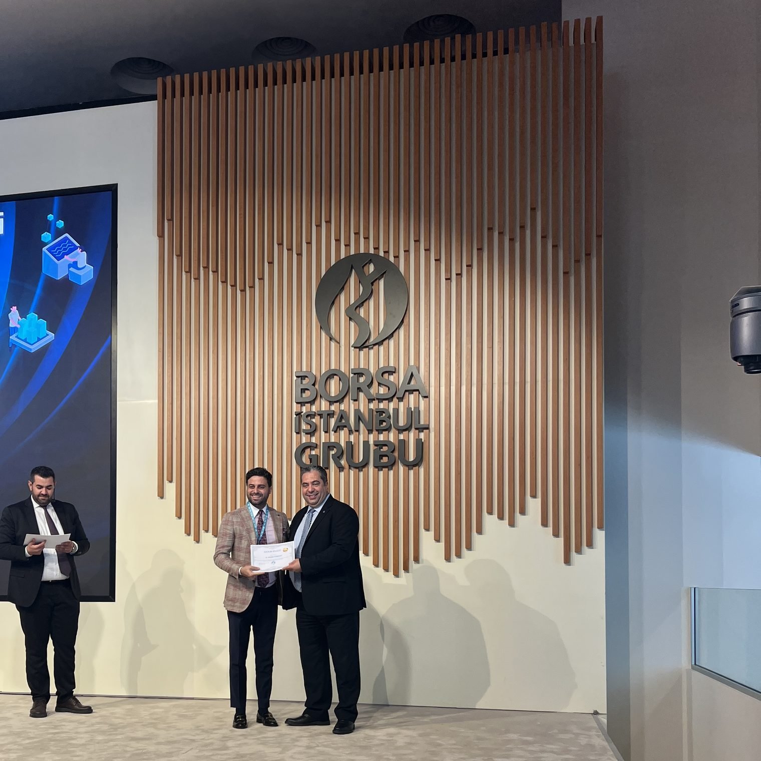Sertifika takdimi, Borsa İstanbul