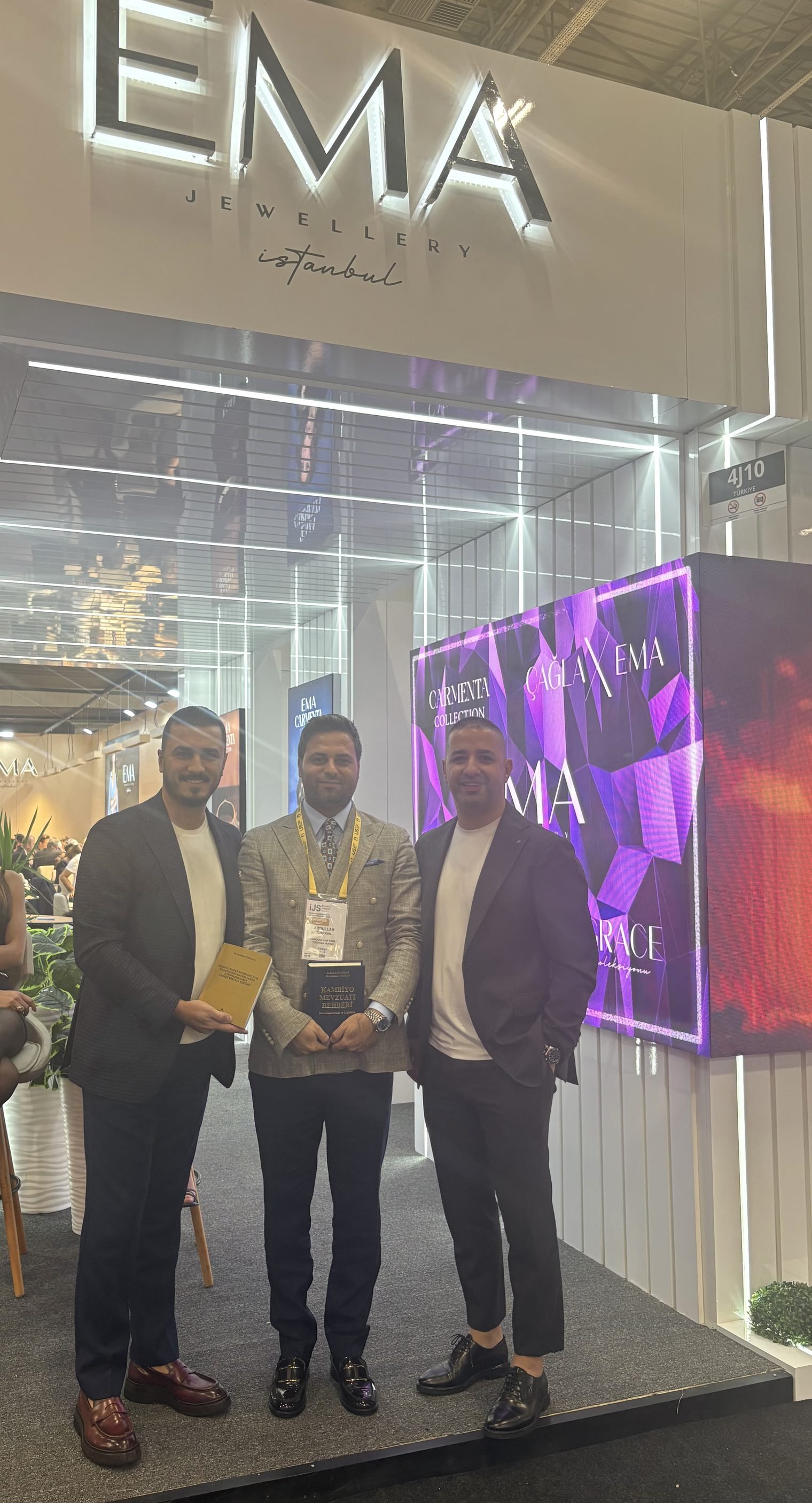 M. Abdullah Türkkan, Erol Durmuş ve Eren Sürme, Istanbul Jewelry Show'da