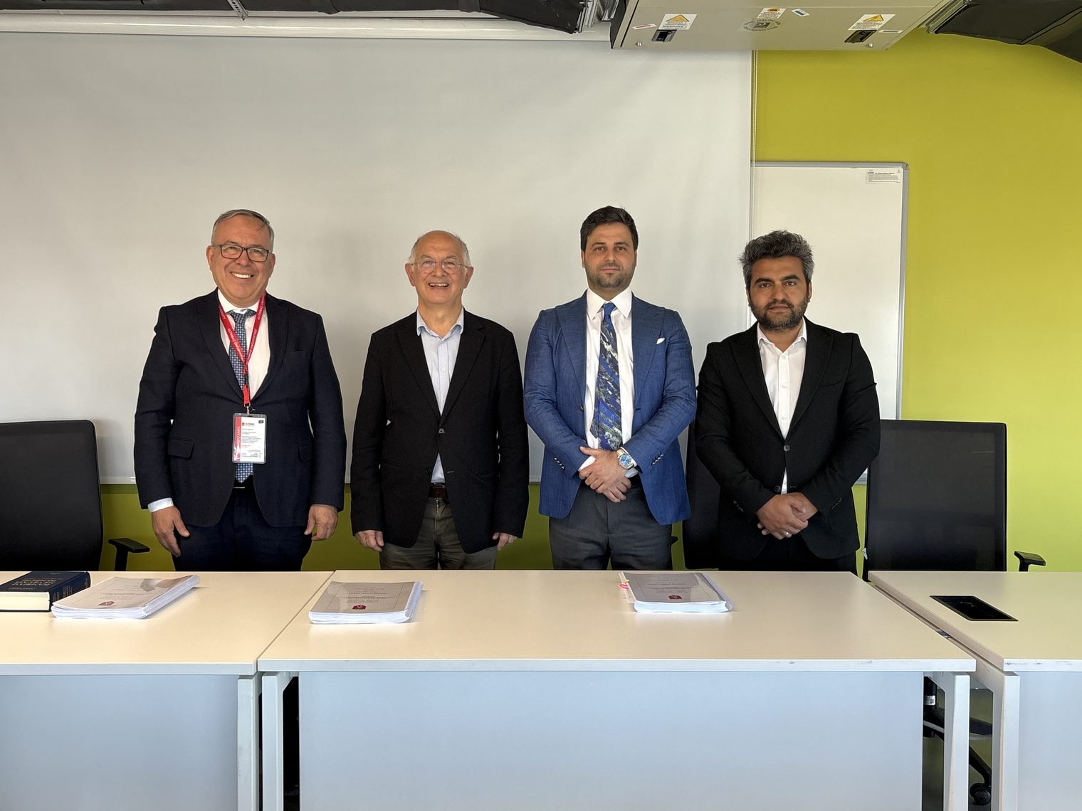 M. Abdullah Türkkan, tez jürisi üyeleriyle